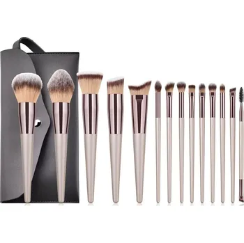Kosmetický štětec Sada štětců na make up pro ženy | sada štětců, kosmetické štětce - 14 ks s černým sáčkem