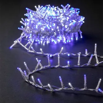 Vánoční dekorace Fééric Lights and Christmas Venkovní světla Fééric Lights a vánoční stromečky, modrá, studená bílá, 500 světel