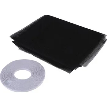 Černá moskytiera okenní síť proti hmyzu 180x150cm