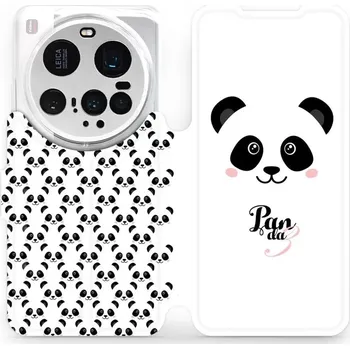 Pouzdro na mobilní telefon Flipové pouzdro Mobiwear - Xiaomi 15 Ultra - M030P Panda Amálka (Knížkové flip pouzdro, obal, kryt na mobil Xiaomi 15 Ultra - M030P Panda Amálka, materiál Umělá kůže + TPU - ochrana 360°, stojánek, silikonová vanička, magnetické zavírání)