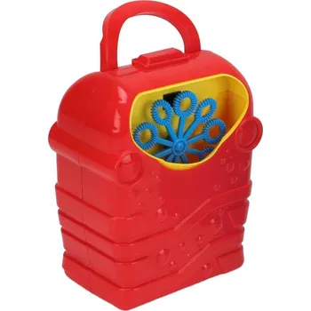 Bublifuk Výrobník bublin automatický červený bublifukovač s náplní 113ml na baterie