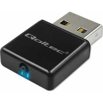 Počítač Qoltec Bezdrátový ultra rychlý mini NANO WiFi adaptér | Standardní N | USB 2.0 | 300 Mb/s