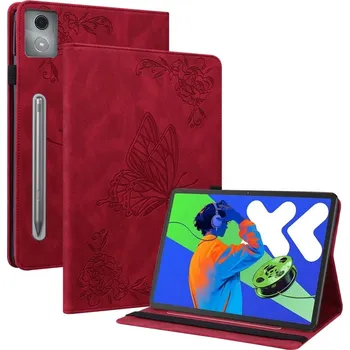 Pouzdro na tablet Butterfly zavírací pouzdro na tablet Lenovo Idea Tab Pro 12.7 - červené