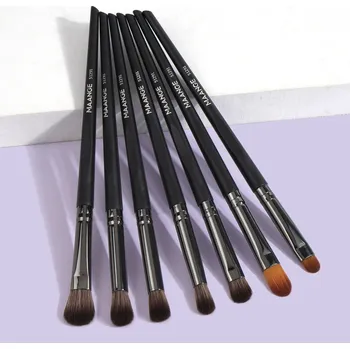 Kosmetický štětec 7 ks sada štětců na líčení očí a rtů | sada štětců, kosmetické štětce - Černá zbraň