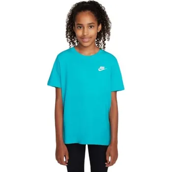 Dívčí tričko Dětské triko Nike SPORTSWEAR S Tyrkysová