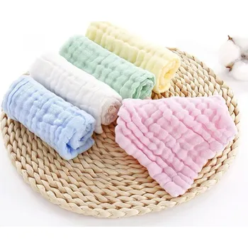 5 ks Měkké mušelínové ručníčky pro děti do koupele a krmení | dětský ručník, dětské kapesníky