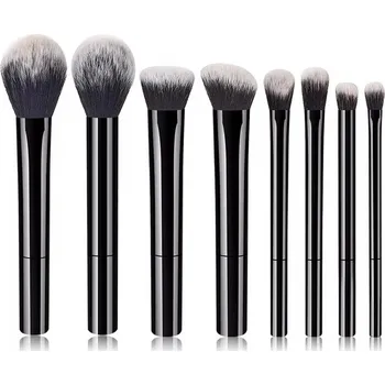 Kosmetický štětec Sada syntetických štětců na make up pro začátečníky i pokročilé | štětce, sada štětců - černý