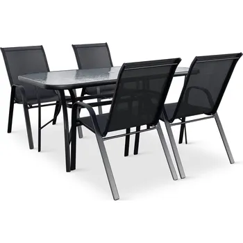 Zahradní sestava Texim 345708S7 4 + 1 černá