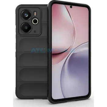 Náhradní kryt pro mobilní telefon Shockproof Flannel Shield4U kryt Realme 14 5G černý a zpět 22 Kč s ATC Clubem
