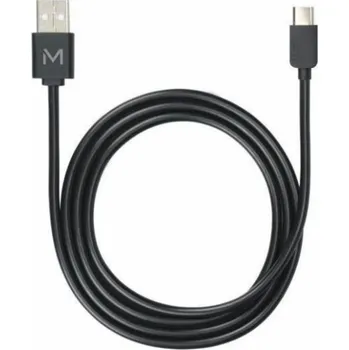 Datový kabel Mobilis USB-A - USB-C USB kabel 1 m černý (001278)
