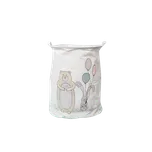 Koš na hračky a prádlo s potiskem BEAR 35x45 cm, bílý