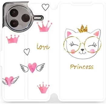 Pouzdro na mobilní telefon Flipové pouzdro Mobiwear - Xiaomi POCO F7 Pro 5G - MH03S Kočička princess (Knížkové flip pouzdro, obal, kryt na mobil Xiaomi POCO F7 Pro 5G - MH03S Kočička princess, materiál Umělá kůže + TPU - ochrana 360°, stojánek, silikonová vanička, magnetické zavírá