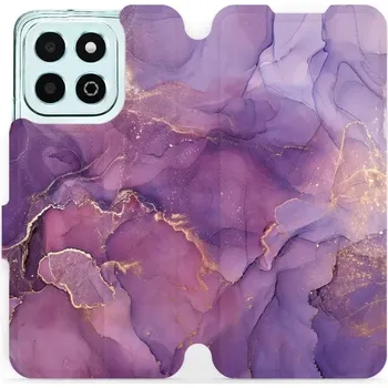 Pouzdro na mobilní telefon Flipové pouzdro Mobiwear - Honor X6b - VP20S Fialový mramor (Knížkové flip pouzdro, obal, kryt na mobil Honor X6b - VP20S Fialový mramor, materiál Umělá kůže + TPU - ochrana 360°, stojánek, silikonová vanička, magnetické zavírání)