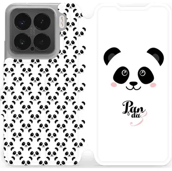 Pouzdro na mobilní telefon Flipové pouzdro Mobiwear - Xiaomi 15 - M030P Panda Amálka (Knížkové flip pouzdro, obal, kryt na mobil Xiaomi 15 - M030P Panda Amálka, materiál Umělá kůže + TPU - ochrana 360°, stojánek, silikonová vanička, magnetické zavírání)