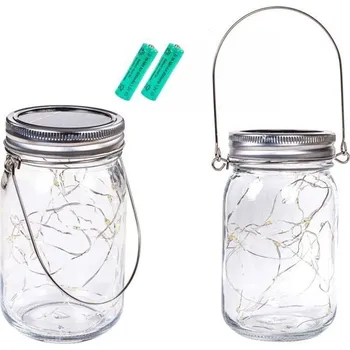 Venkovní osvětlení VOLTRONIC Sada solárních sklenic 20 LED, 2 ks