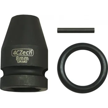 Gola hlavice 1/2” Hlavice průmyslová - 12 mm šestihranná CrMo + trn, o-kroužek
