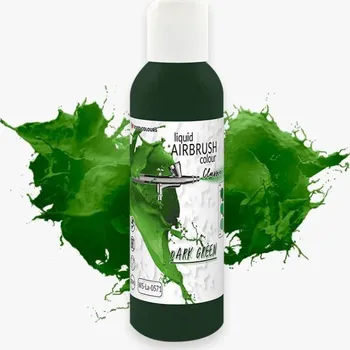 Potravinářské barvivo Food Colours airbrush barva tekutá Dark Green (135 ml)
