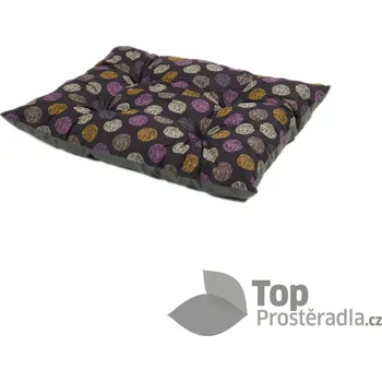 Polštář Multifunkční polštář velikost M 55x70 - Fialová kolečka/Šedý