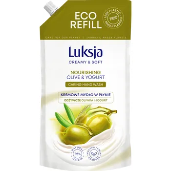 Dávkovač mýdla Luksja Creamy & Soft Olive i Jogurt zásoba tekutého mýdla, 900 ml