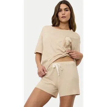 Dámské pyžamo Triumph Pyžamo Endless Comfort 10222572 Béžová Relaxed Fit 40