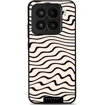 Pouzdro na mobilní telefon Lesklý kryt Mobiwear Glossy - Xiaomi 15 - GA62G Vlnky na béžové (Prémiové lesklé pouzdro, obal, kryt Mobiwear Glossy na mobil Xiaomi 15 - GA62G Vlnky na béžové, materiál Plast + TPU silikon - krytí po všech stranách, neošoupatelný potisk, tenké provedení,