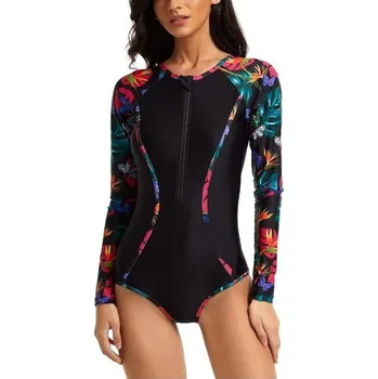 Dámské plavky Ecupper dámské plavky jednodílné dlouhé rukávy pro surfování Plavání Shorty Surfing (bez neoprenu)