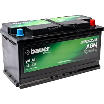 Autobaterie autobaterie BAUER AGM 96Ah 12V 850A 350x175x190