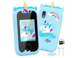 Dětský mobilní telefon Ashfly 2.4 Unicorn Dětský fotoaparát, 1080p HD Duální fotoaparát Hračka s