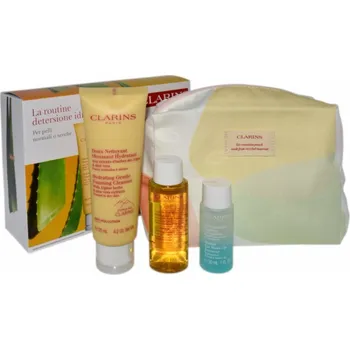 Clarins SADA CLARINS (ČISTICÍ PĚNA 125 ML + MLÉKO 50 ML + EXPRESS OČNÍ BALZAM 30 ML + KOSMETICKÁ TAŠKA)