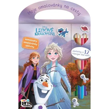 omalovánky Jiri Models Moje omalovánky na cesty Frozen s pastelkami a samolepkami