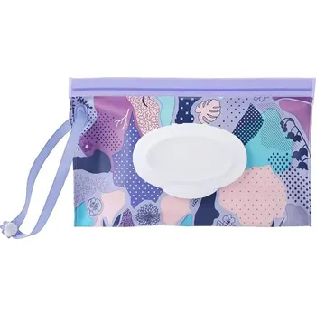 Hygienický ubrousek Praktické pouzdro na vlhčené ubrousky s přezkou | obal, doplněk ke kočárku - jako obrázek-365458