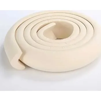 Dětská zábrana Ochrana rohů a hran pro děti 2m měkká páska | ochrana rohů, chránič nábytku - Béžový