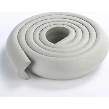 Dětská zábrana Ochrana rohů a hran pro děti 2m měkká páska | ochrana rohů, chránič nábytku - Šedá