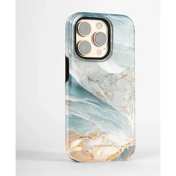 Pouzdro na mobilní telefon Odolný obal Mobiwear Elite Pro - Samsung Galaxy S25 Edge - EP34E Zelenkavý a zlatavý mramor (Odolné pouzdro, obal kryt Mobiwear Elite Pro - maximální ochrana mobilu Samsung Galaxy S25 Edge, zesílené hrany, přesné výřezy, pohodlné držení, odolná grafika,)