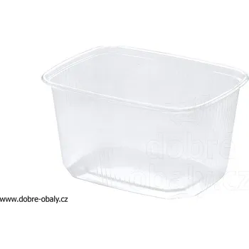 Miska plastová hranatá 300 ml čirá PP - Miska plastová hranatá 3