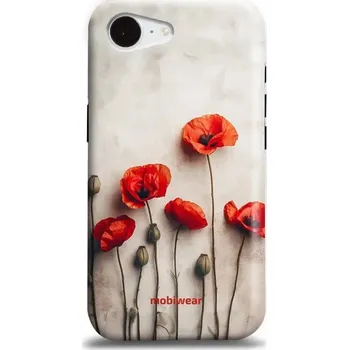 Pouzdro na mobilní telefon Odolný obal Mobiwear Elite Pro - Apple iPhone 16e - EP42E Vlčí máky (Odolné pouzdro, obal kryt Mobiwear Elite Pro - maximální ochrana mobilu Apple iPhone 16e, zesílené hrany, přesné výřezy, pohodlné držení, odolná grafika, kvalitní materiály)