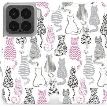 Pouzdro na mobilní telefon Flipové pouzdro Mobiwear - Xiaomi 15 - MX01S Kočičí zádíčka (Knížkové flip pouzdro, obal, kryt na mobil Xiaomi 15 - MX01S Kočičí zádíčka, materiál Umělá kůže + TPU - ochrana 360°, stojánek, silikonová vanička, magnetické zavírání)