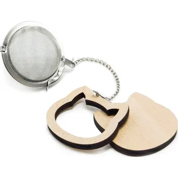 Sítko na čaj Čajové nerezové sítko Kočka