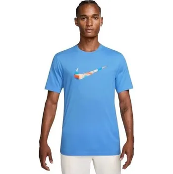 Pánské tričko Pánské tričko Nike LAVA SWOOSH 2XL Světle modrá, Mix