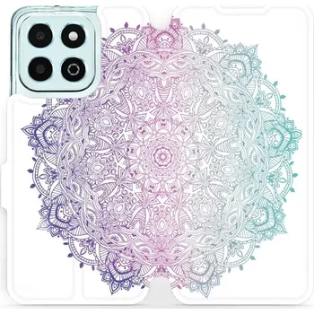 Pouzdro na mobilní telefon Flipové pouzdro Mobiwear - Honor X6b - M008S Mandala (Knížkové flip pouzdro, obal, kryt na mobil Honor X6b - M008S Mandala, materiál Umělá kůže + TPU - ochrana 360°, stojánek, silikonová vanička, magnetické zavírání)