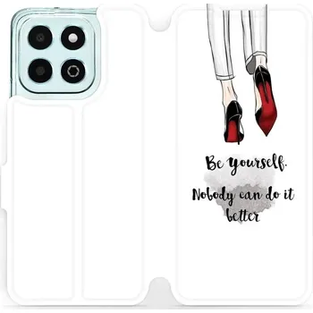 Pouzdro na mobilní telefon Flipové pouzdro Mobiwear - Honor X6b - M046P Be yourself (Knížkové flip pouzdro, obal, kryt na mobil Honor X6b - M046P Be yourself, materiál Umělá kůže + TPU - ochrana 360°, stojánek, silikonová vanička, magnetické zavírání)