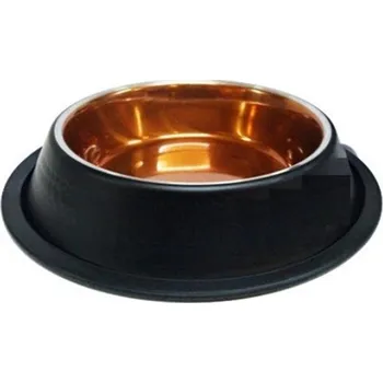 Miska pro psa Miska nerez stabilní černá/měď 0,2 l