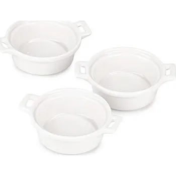 Nádobí Excellent Zapékací misky porcelánové sada 3 ks kulatá