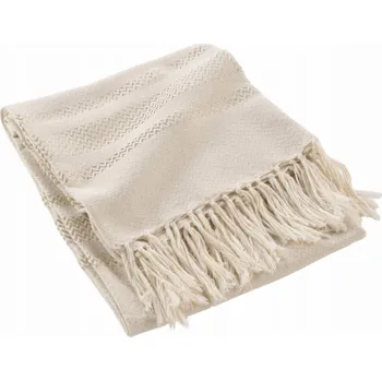 Přehoz na lůžko Douceur d`Interieur Přehoz na postel s třásněmi DORELINE, 125 x 150 cm