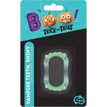 Svítící upíří zuby, čelist na Halloween 1 Ks
