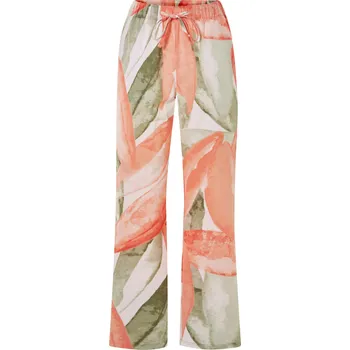 Dámské kalhoty esmara® Dámské kalhoty s podílem lnu (korálová/olivová, 38)