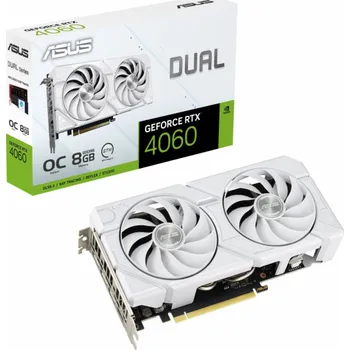 Grafická karta ASUS GeForce RTX 4060 Dual OC Evo White 8 GB (90YV0JCB-M0NA00)