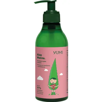 Mýdlo Yumi Aloe Malina tekuté mýdlo s aloe vera, 400 ml