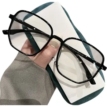 Zdravotnický materiál Plastové dioptrické brýle -4,00 na dálku s filtrem modrého světla Pohodlné nošení Ochrana očí Stylový design Brýle na čtení Lesklá černá