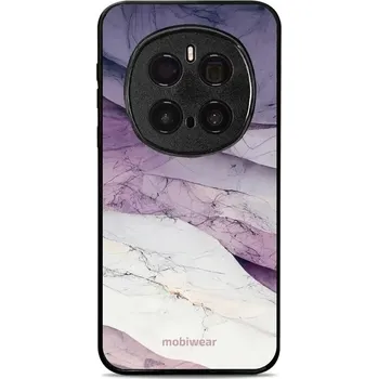 Pouzdro na mobilní telefon Lesklý kryt Mobiwear Glossy - Honor Magic7 Pro 5G - G028G - Bílý a fialový mramor (Prémiové lesklé pouzdro, obal, kryt Mobiwear Glossy na mobil Honor Magic7 Pro 5G - G028G - Bílý a fialový mramor, materiál Plast + TPU silikon - krytí po všech stranách,)